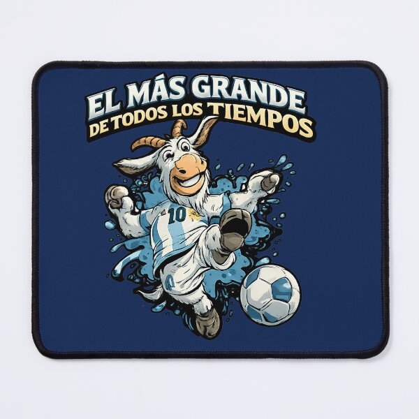 Item preview, El Más Grande de Todos los Tiempos Goat Soccer Argentina Fan Cartoon | Funny Football GOAT Graphic designed and sold by digitalbob60.
