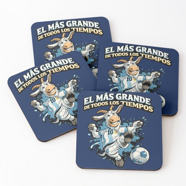 Item preview, El Más Grande de Todos los Tiempos Goat Soccer Argentina Fan Cartoon | Funny Football GOAT Graphic designed and sold by digitalbob60.