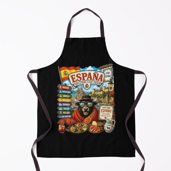Item preview, Spain Iberian Adventure Bull Travel Art designed and sold by AtuqStudio.