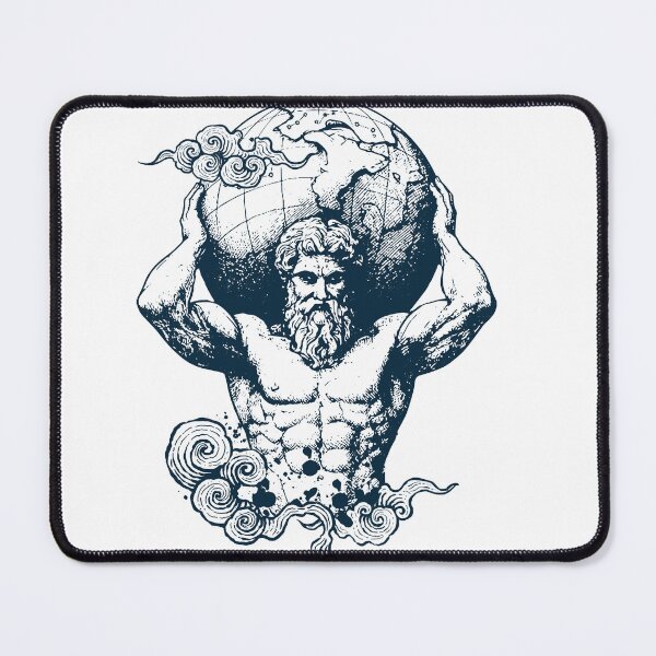Item preview, Atlas holding the world Greek Mythology designed and sold by Fidelbreuklb.
