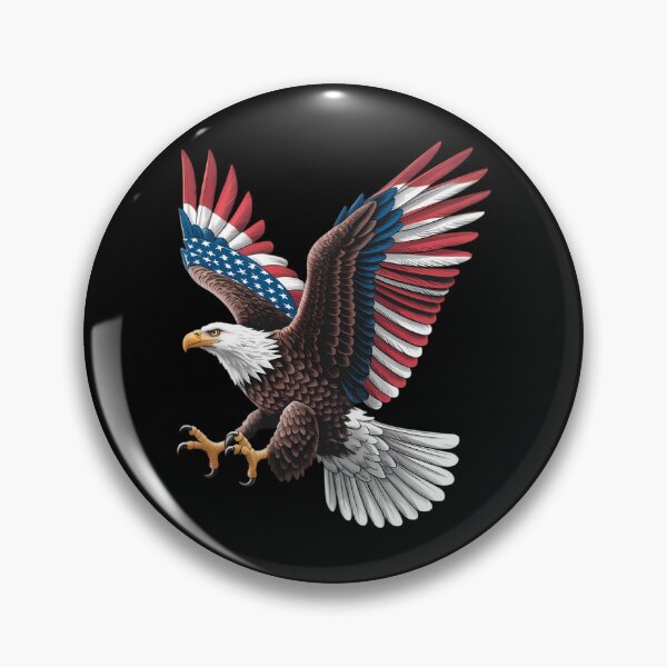 Item preview, Cool USA Patriotic Bald Eagle American Flag for 4th of July  designed and sold by sailorjessiArt.
