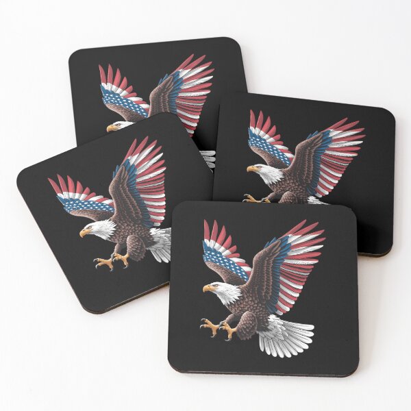 Item preview, Cool USA Patriotic Bald Eagle American Flag for 4th of July  designed and sold by sailorjessiArt.