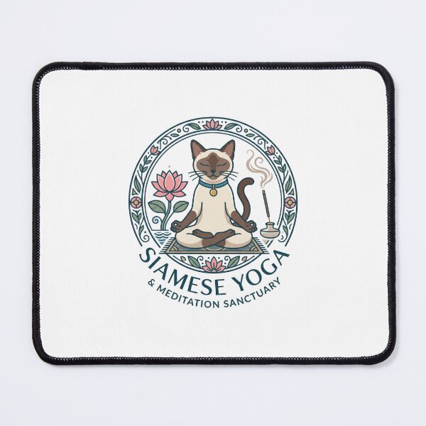 Item preview, Siamese Yoga Meditation Sanctuary Zen Lotus Pose designed and sold by PictoVibe.