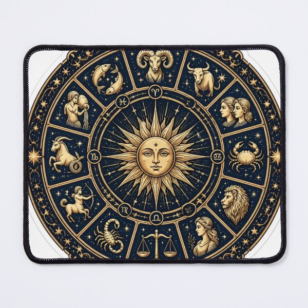 Item preview, Vintage Astrology Wheel Zodiac Emblem designed and sold by StickyGuys.