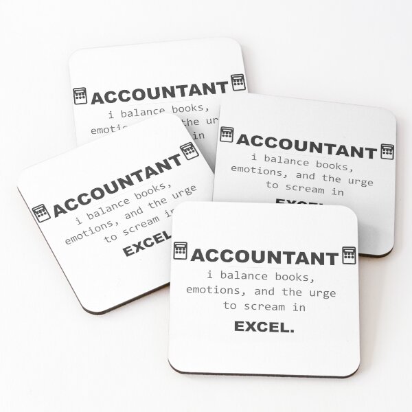 Item preview, WhumbleCo Funny Accountant Gift | I balance books, emotions, and the urge to scream in Excel designed and sold by WhumbleCo.