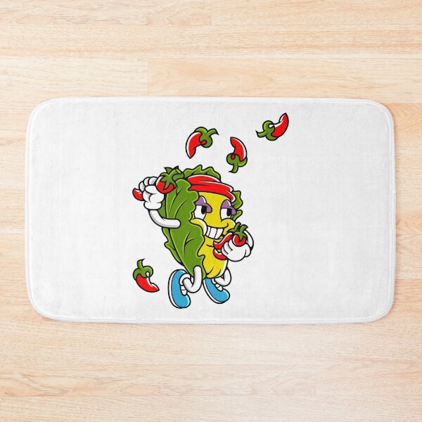 Item preview, Retro Cartoon Lettuce Juggling Chili Peppers designed and sold by Lexkon Liu's art.