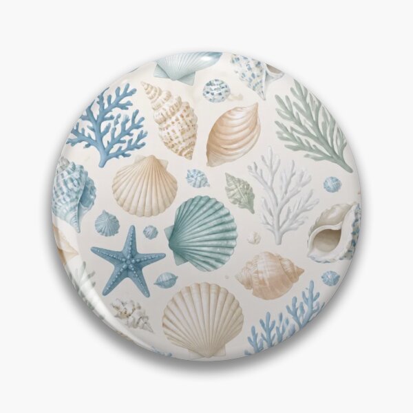 Item preview, Coastal Seashell Beach Pattern designed and sold by StickyGuys.