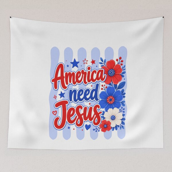 Item preview, America Need Jesus , Made In The Usa, 4th Of July, Republican designed and sold by vintagearttee.