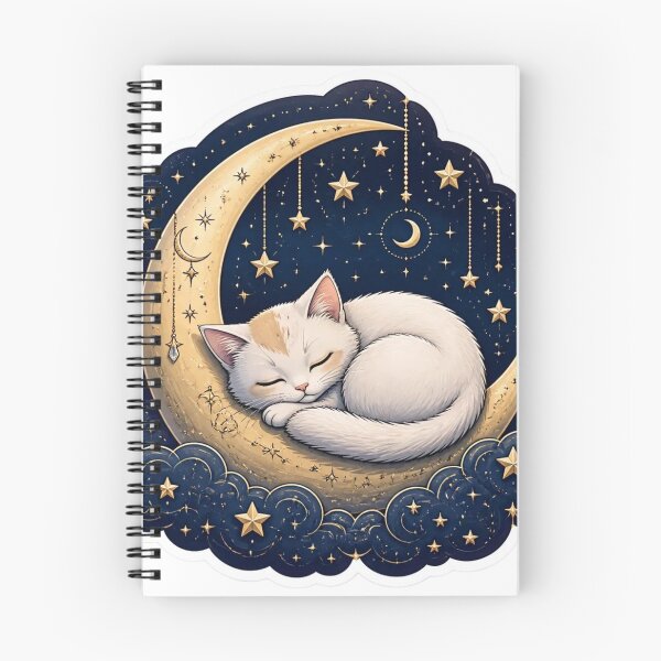 Item preview, Sleepy Cat Moon Celestial Cat Lover designed and sold by StickyGuys.