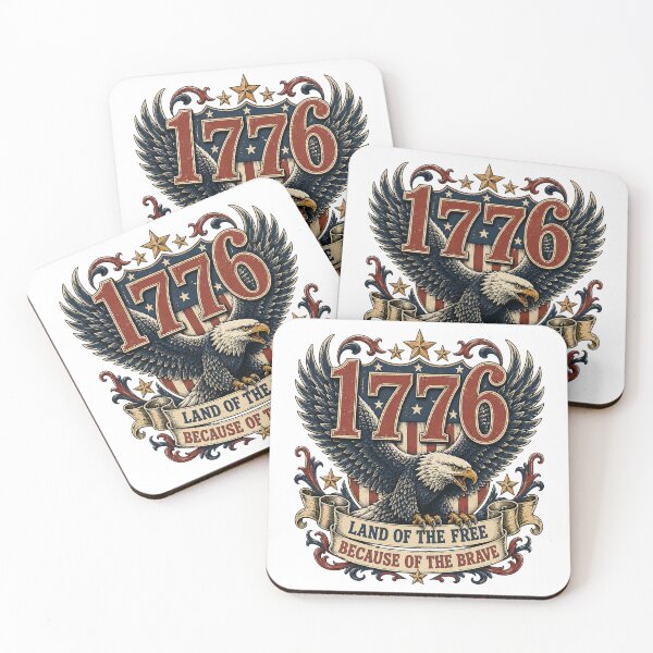 Item preview, 1776 Land Of The Free , Made In The Usa, 4th Of July, Republican designed and sold by vintagearttee.