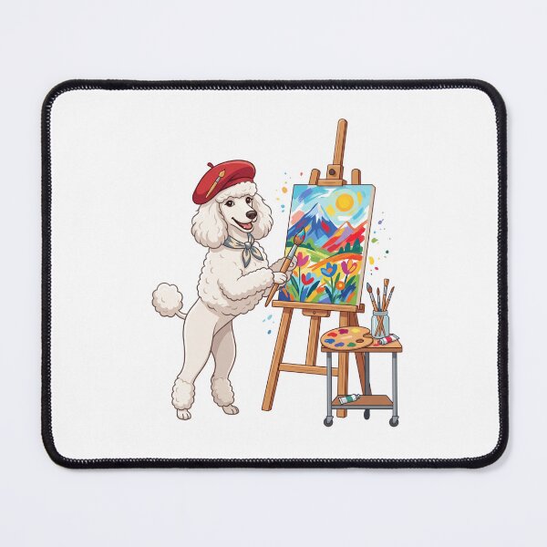 Item preview, Poodle Fine Arts Painting Studio Easel Canvas Brush designed and sold by PictoVibe.