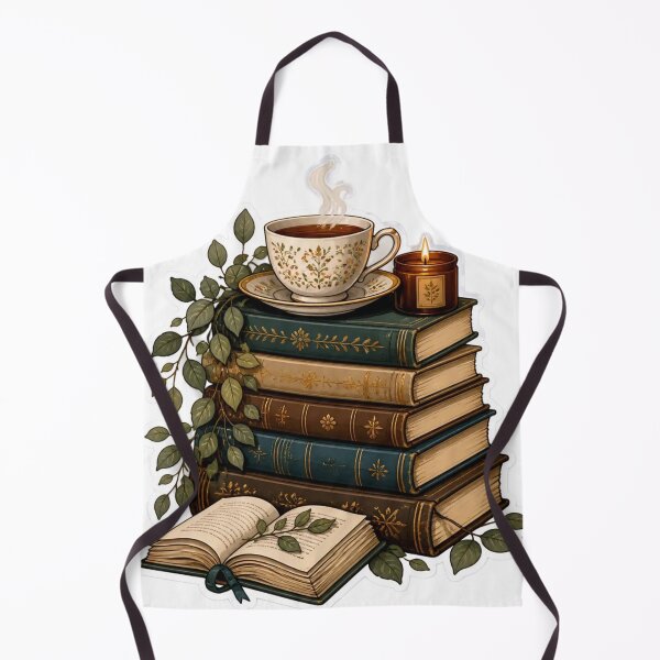 Item preview, Cozy Books and Tea Bookworm Stack designed and sold by StickyGuys.