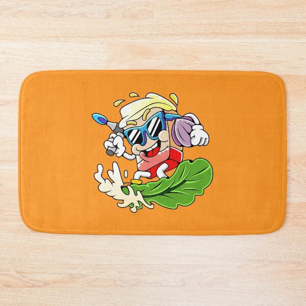 Item preview, Retro Cartoon Pork Belly Surfing Lettuce designed and sold by Lexkon Liu's art.