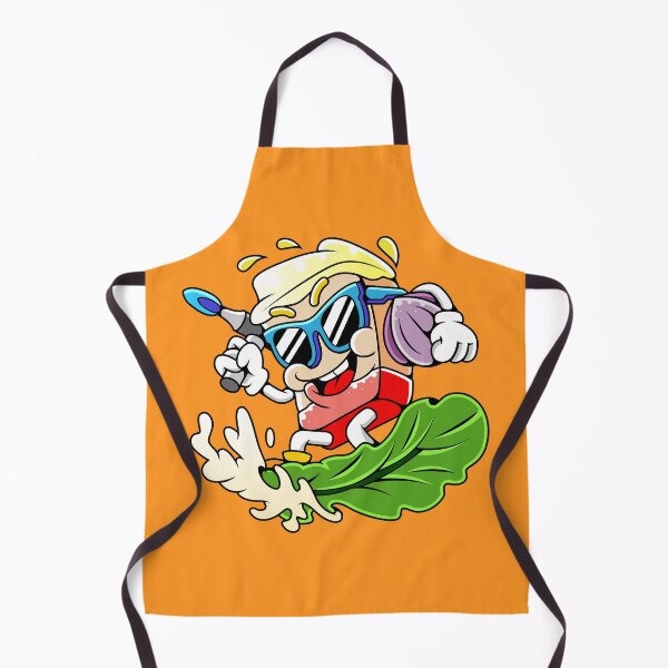 Item preview, Retro Cartoon Pork Belly Surfing Lettuce designed and sold by Lexkon Liu's art.