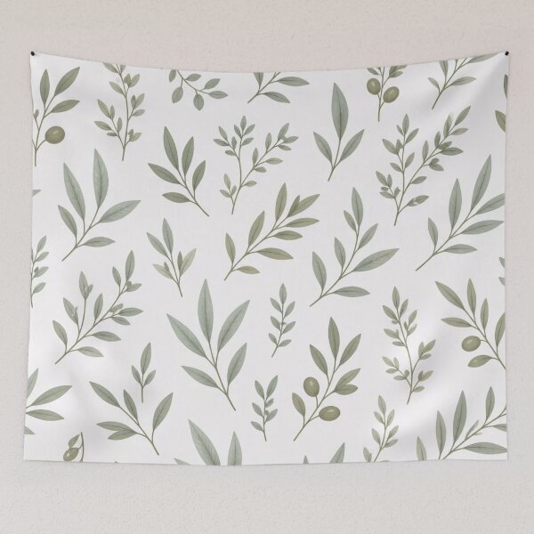 Item preview, Sage Green Leaves Minimalist Pattern designed and sold by StickyGuys.
