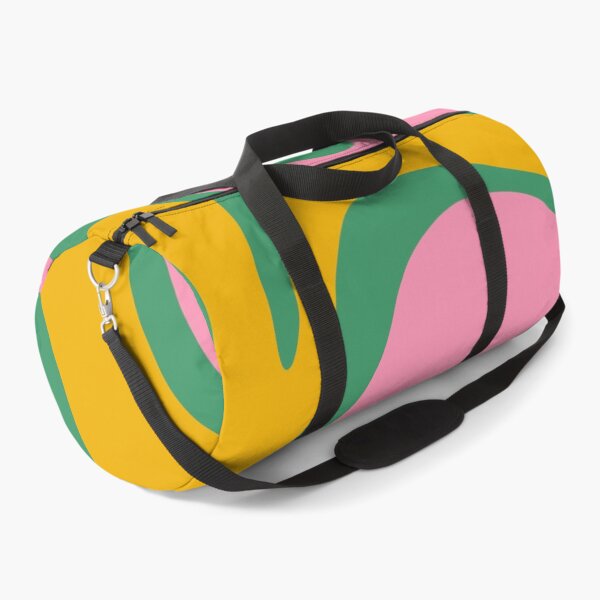 Item preview, Colourful Retro Abstract Smooth Contours Pink Green Mustard designed and sold by kierkegaard.