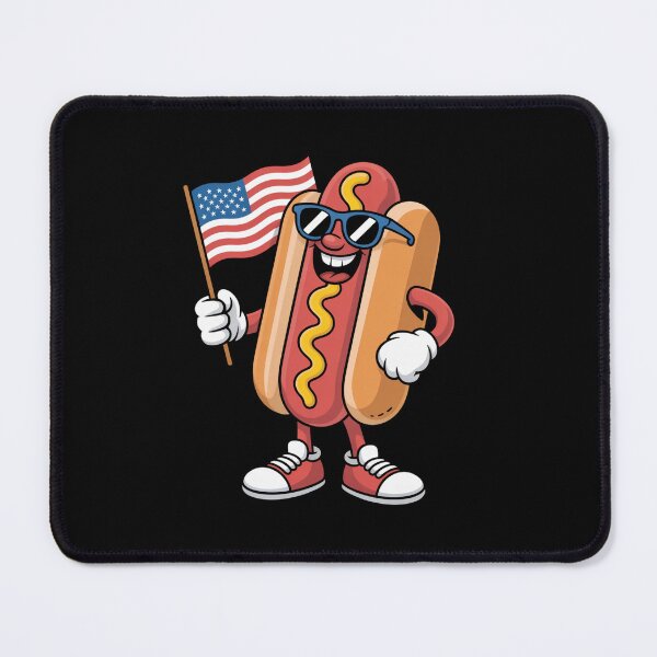 Item preview, Hotdog With USA Flag 4th of July designed and sold by sailorjessiArt.