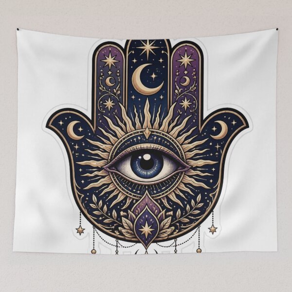 Item preview, Mystic Eye Celestial Hamsa Emblem designed and sold by StickyGuys.