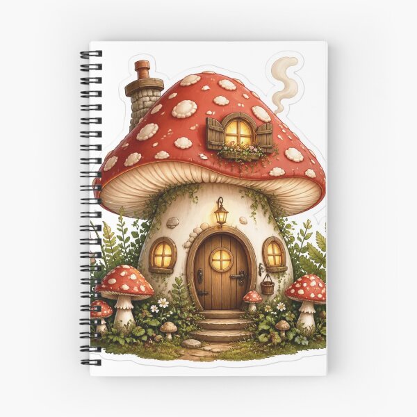 Item preview, Cozy Mushroom Cottage Scene Fairycore House designed and sold by StickyGuys.