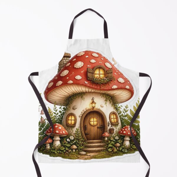 Item preview, Cozy Mushroom Cottage Scene Fairycore House designed and sold by StickyGuys.