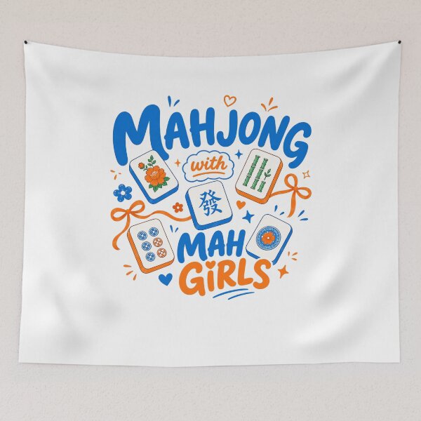Item preview, Mahjong Mah Girls, Funny Game designed and sold by vintagearttee.
