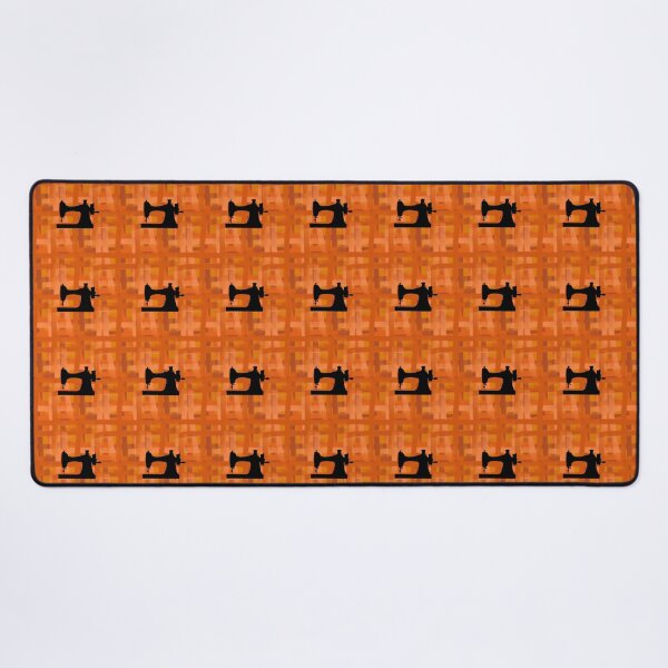 Item preview, Pattern - Orange Weave with Vintage Sewing Machine designed and sold by ZepoPublishing.