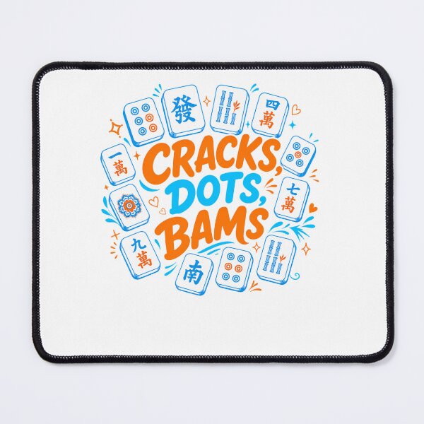 Item preview, Crack Dots Bams, Mahjong Mah Girls, Funny Game designed and sold by vintagearttee.