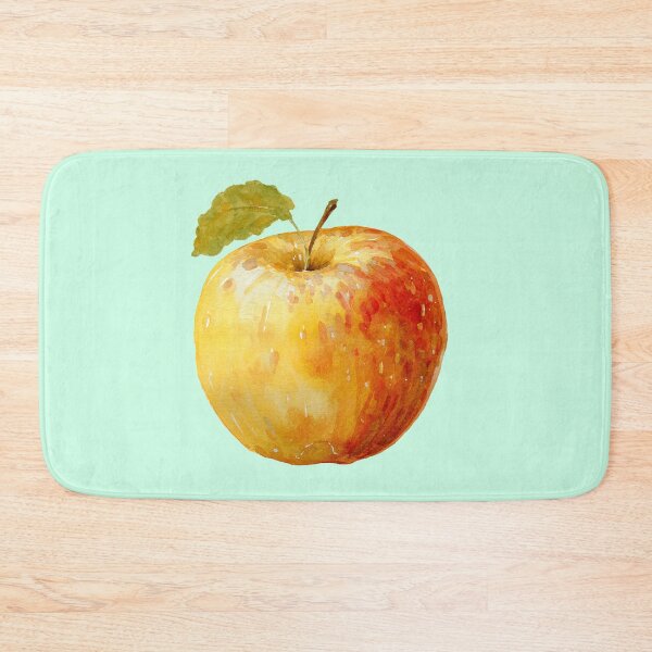 Item preview,  Watercolor Apple with Green Leaf designed and sold by SweetLilith.