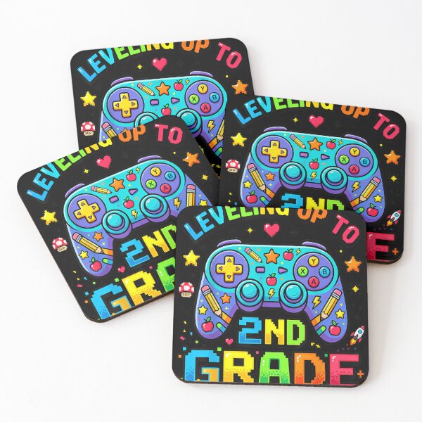 Item preview, Leveling Up to 2nd Grade Back to School Video Game Conroller  designed and sold by kotastiart.