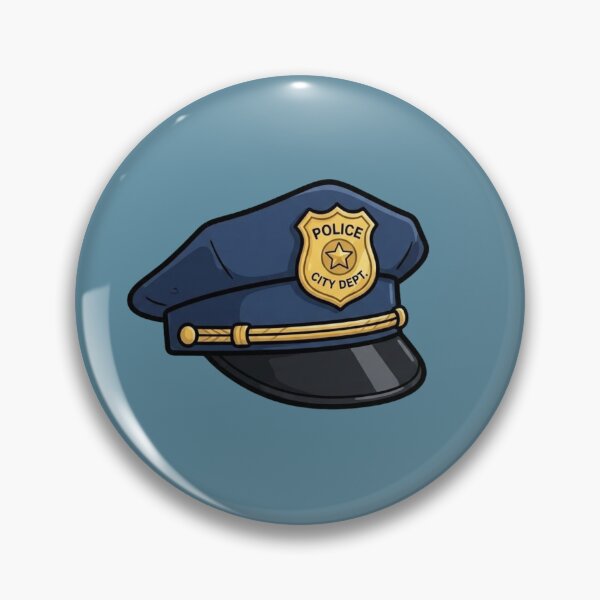 Item preview, Police Officer Cap Sticker designed and sold by Theproxmrt.