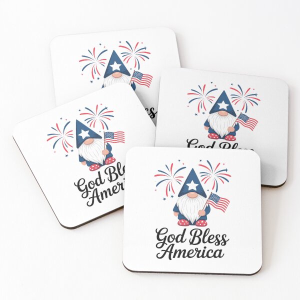 Item preview, Patriotic Gnome God Bless America  designed and sold by sailorjessiArt.