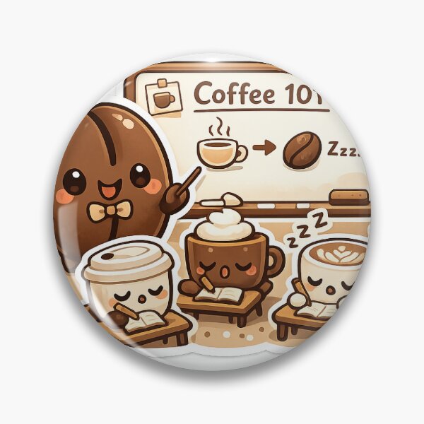Item preview, Coffee Bean Teacher Sticker Kawaii College Classroom Aesthetic for Coffee Lovers & Students designed and sold by CutePrintCorner.