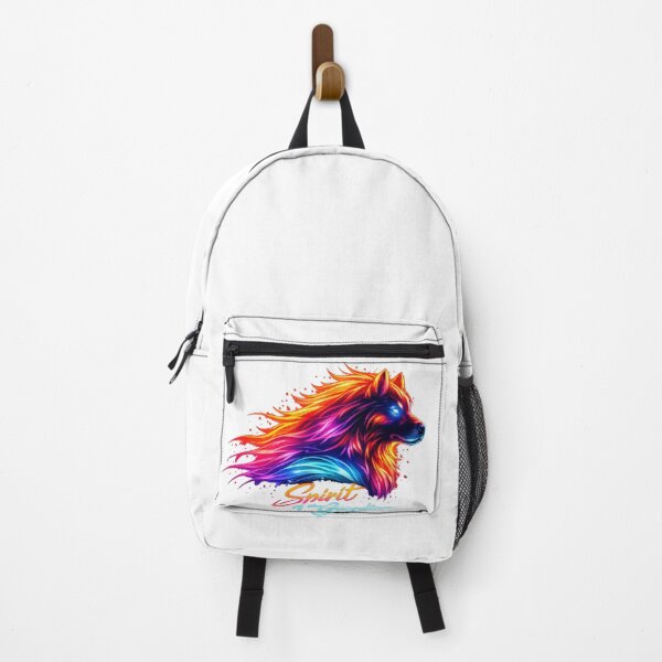 Item preview, Spirit of the Guardian – Vibrant Neon Dog Art Design for Animal Lovers designed and sold by EdgeSphere.