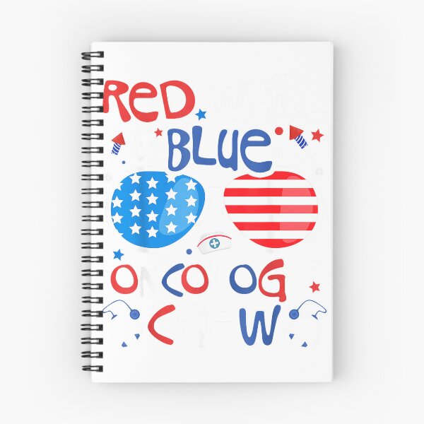 Item preview, 4th of July Red White Blue Oncology Crew Patriotic Nurse T-Shirt designed and sold by Juvestore24.