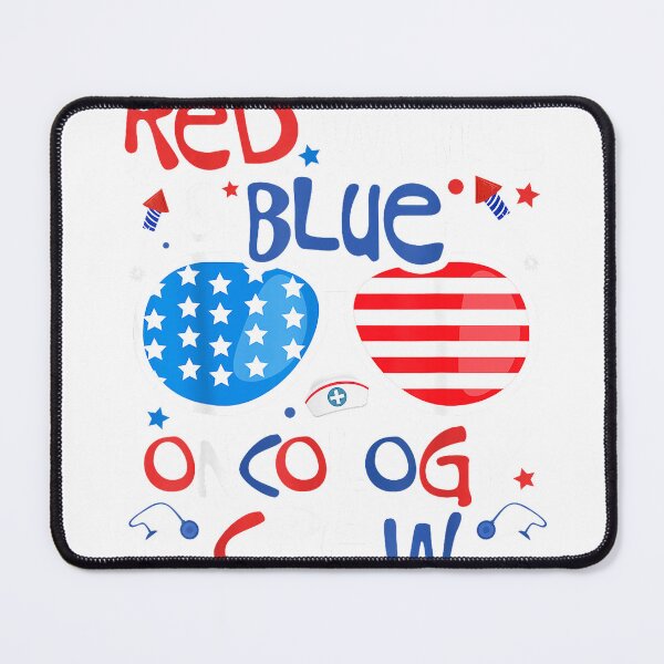 Item preview, 4th of July Red White Blue Oncology Crew Patriotic Nurse T-Shirt designed and sold by Juvestore24.