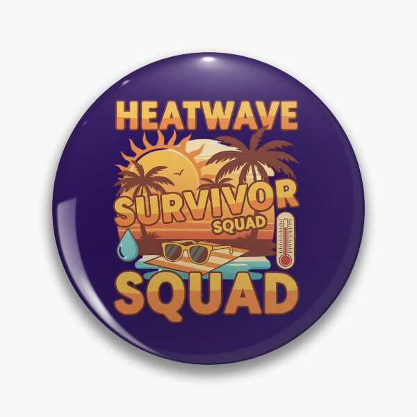 Item preview, Vintage Palm Trees Silhouette Heatwave Survivor Squad designed and sold by Exquisite Design Studio „Paculówka”.