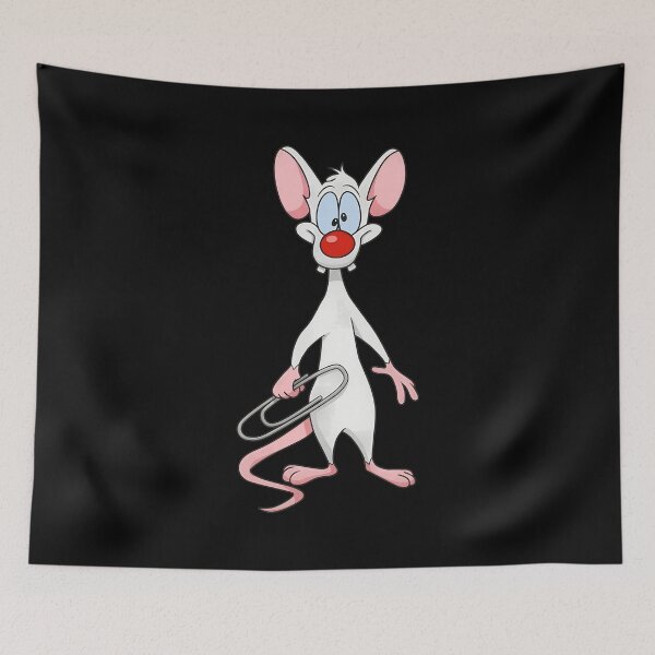 Item preview, White Cartoon Rodent with Huge Paperclip designed and sold by ileknitilec.