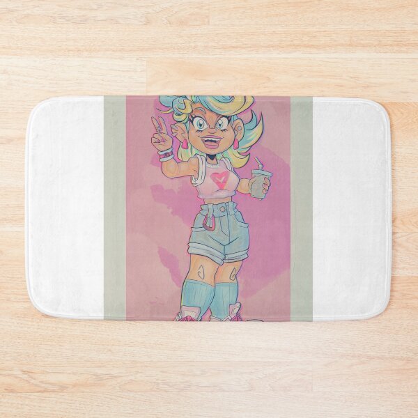 Artikelvorschau, Y2K Pastell Streetwear Skater Girl Cartoon Art entworfen und verkauft von MythosAndMirth.