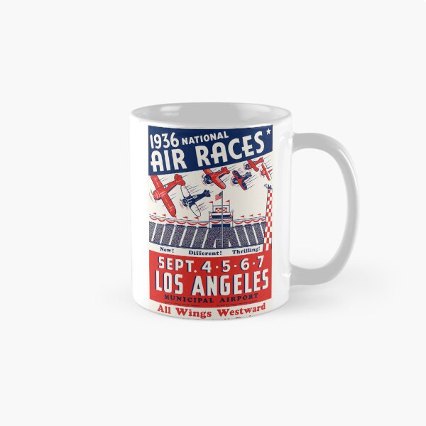 Item preview, 1936 National Air Races Vintage Travel Poster | Retro Aviation Wall Art | Los Angeles Municipal Airport | Classic Airplane Race Print designed and sold by PIXEL POP DESIGNS - Beyond the Norm!.