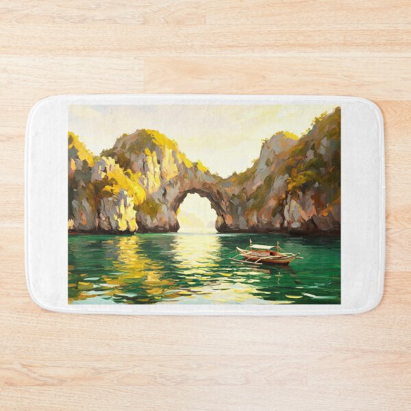 Item preview, Palawan Golden Cove Limestone Arch Oil Painting Art designed and sold by Francis & May.