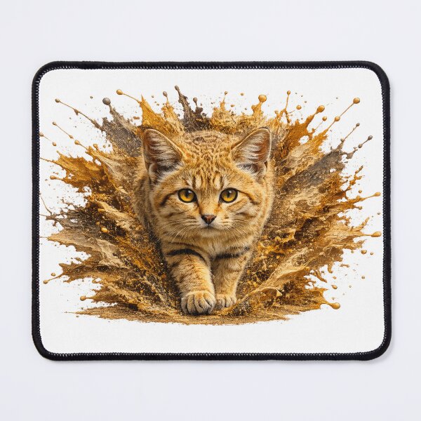 Item preview, Sand Cat | Splash Paint | Desert Cat Illustration | Nature Lover Gift designed and sold by Boldd.