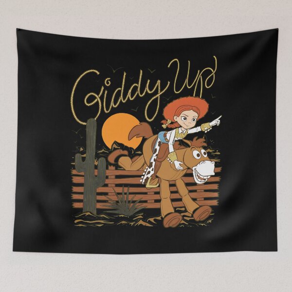 Item preview, Giddys Up Cowgirl Riding Horse Desert Scene designed and sold by UNFKWTBL.