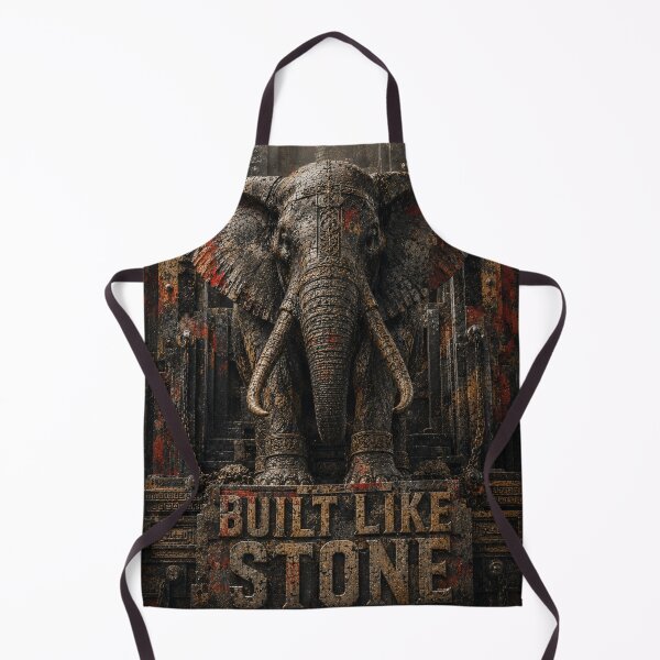 Item preview, Builder Built Like Stone Elephant Industrial Canvas Print designed and sold by SavannaStrikes.