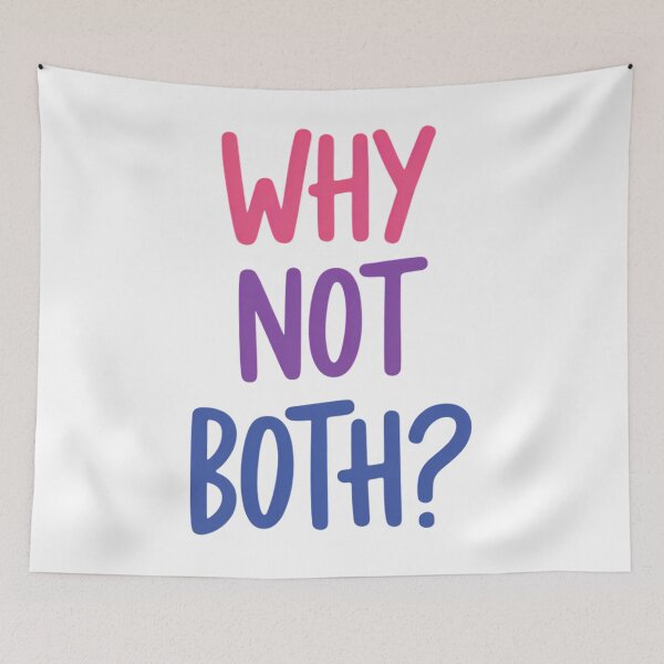 Item preview, Bisexual For Women Men Why Not Both LGBT Bi Pride designed and sold by sailorjessiArt.