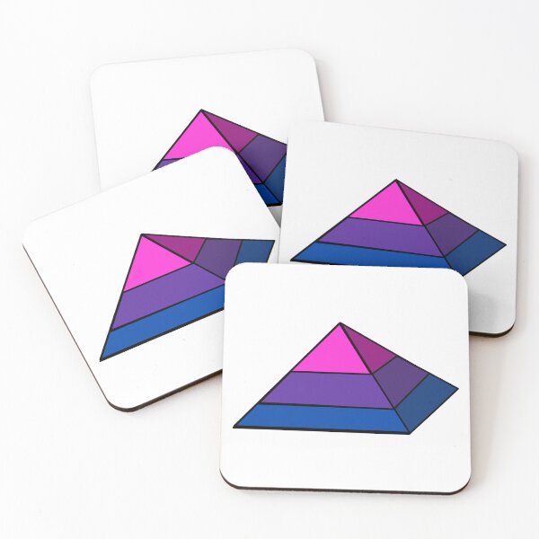 Item preview, Pyramid Pride Flag Bisexual designed and sold by HarveyHandcraftsandDesigns.