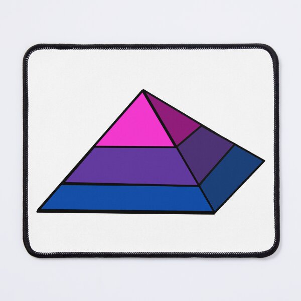 Item preview, Pyramid Pride Flag Bisexual designed and sold by HarveyHandcraftsandDesigns.