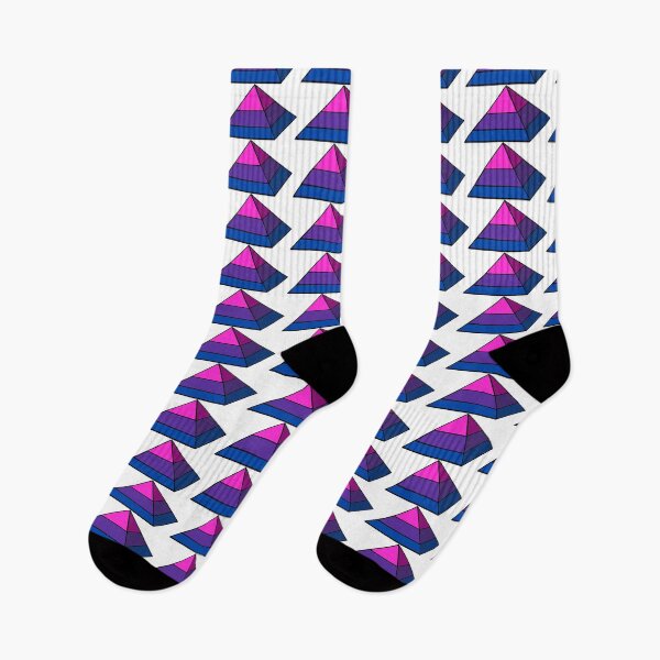 Item preview, Pyramid Pride Flag Bisexual designed and sold by HarveyHandcraftsandDesigns.