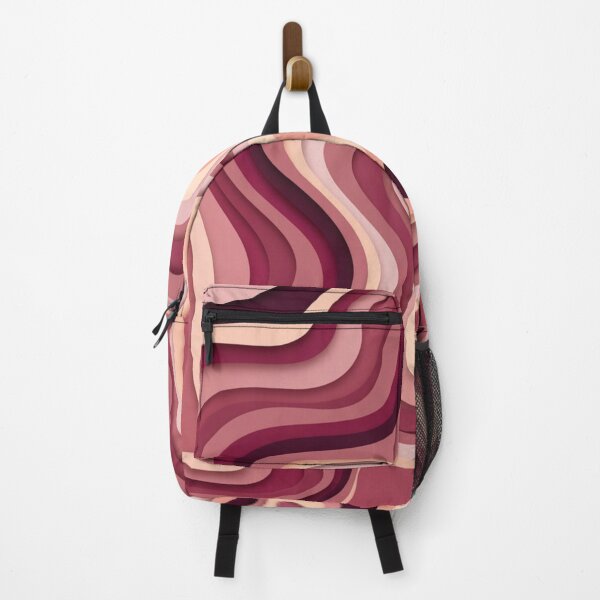Item preview, Liquid Swirl Retro Abstract in pinks and berry tones, Light Blush, Cream, and White designed and sold by Differenceee.