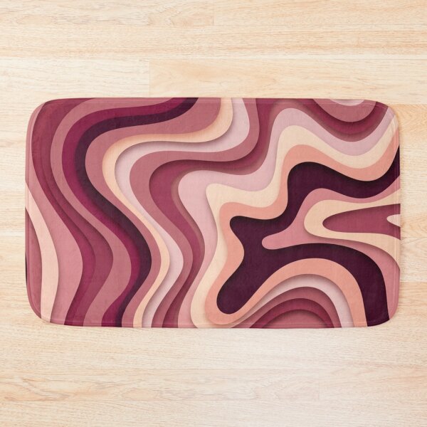 Item preview, Liquid Swirl Retro Abstract in pinks and berry tones, Light Blush, Cream, and White designed and sold by Differenceee.
