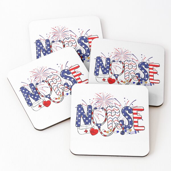Item preview, American Nurse 4th of July Nurse Stethoscope Nursing Womens T-Shirt designed and sold by DArtfulStudio.